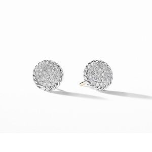 DAVID YURMAN DIAMOND PAVÉ STUD EARRINGS